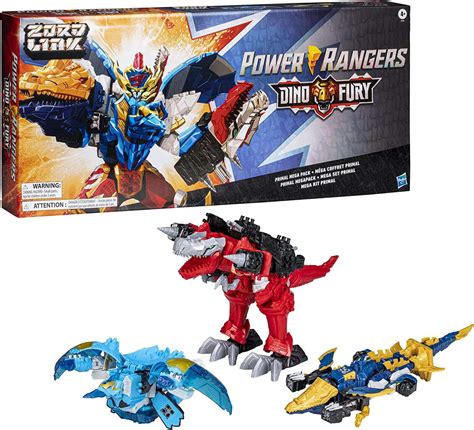 Power Rangers Dino Fury Primal Mega Pack Action Figure Pack Set T