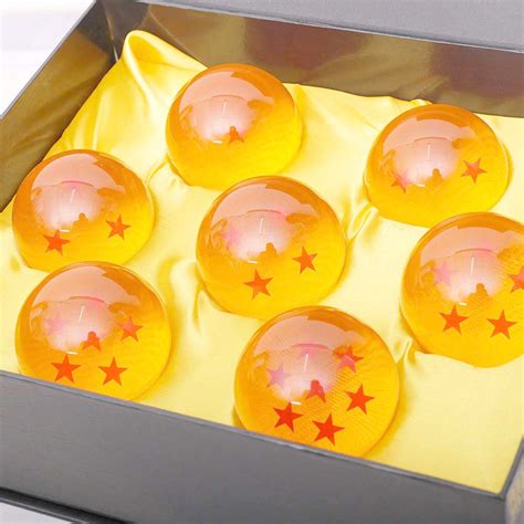 Dragon ball and saiyan saga : 7ball/set 4.3CM Dragon Ball Z 7 Stars Crystal Balls DragonBall Ball Complete Set New in box ...