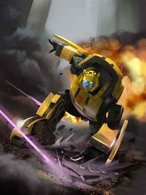 Autobot Bumblebee Artwork From Transformers Legends Game