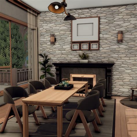Modern Craftsman Dining The Sims 4 Rooms Lots Curseforge