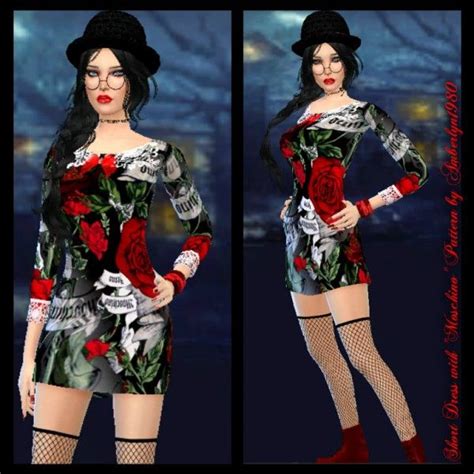 Amberlyn Designs Sims Vintage Short Dress Set • Sims 4 Downloads