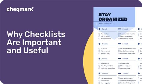 Importance Of Checklist 6 Benefits Of Checklists Cheqmark Blog