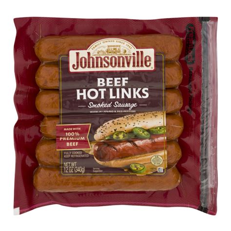 Save On Johnsonville Beef Hot Links Smoked Sausage Ct Order Online