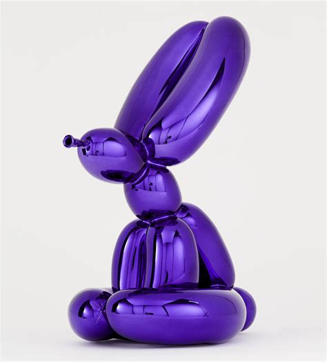Jeff Koons Balloon Rabbit Violet Skulptur Edition