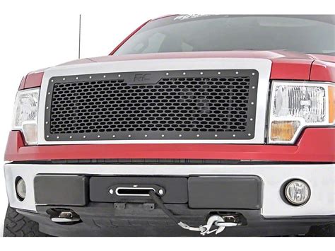 Rough Country F 150 Mesh Upper Grille Insert Black 70229 09 14 F 150