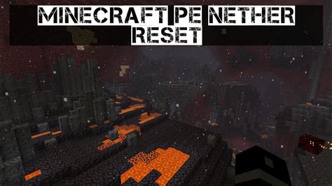 Minecraft Pe Nether Reset Tutorial Youtube