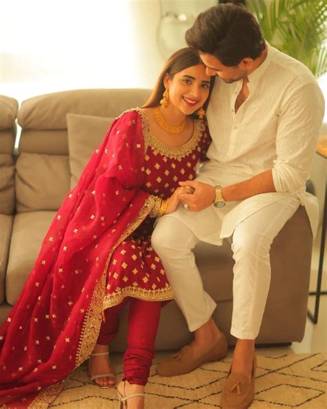 Saboor Ali And Ali Ansari Share Their Loved Up Eid Pictures