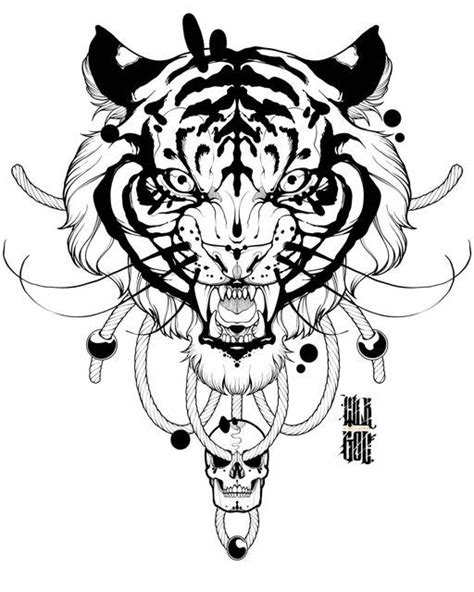 Marcelo Gonçalves • Illustration On Instagram Tiger • Skull • Design