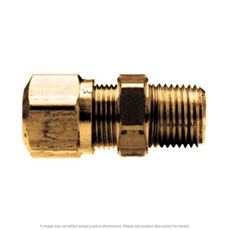 Brass Dot Connector 12 Tube X 12 Male Pipe Thread Kl Jack
