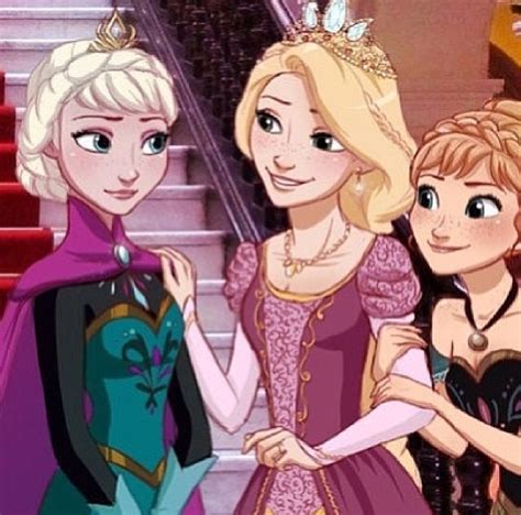 Elsa Anna ⛄ Rapunzel Cousins Pinterest
