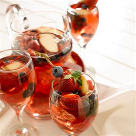 Patriotic Tea Punch Recipe Beverages With Water