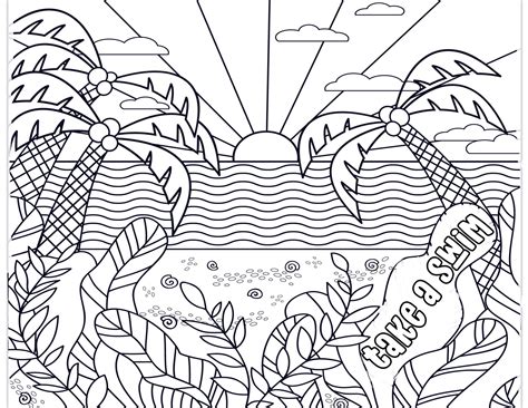 Favorite Pastimes Coloring Pages Summer Fun Inkhappi