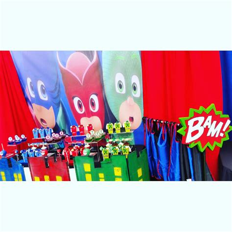 Pj Masks Birthday Party Ideas Photo 5 Of 11 Catch My Party
