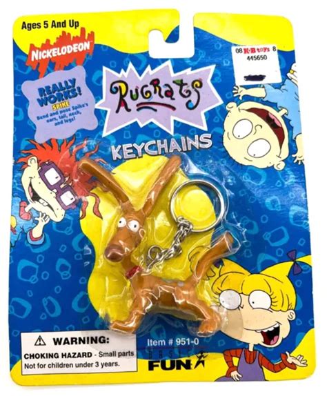 Nickelodeon Rugrats Spike Figural Keyring Keychain Figure 3d Nicktoons Cartoon 1600 Picclick
