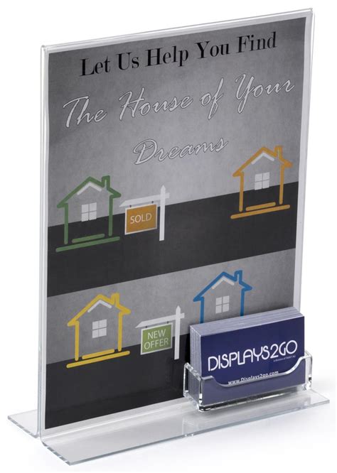 Use them as giveaways at tradeshows or company events, supply your sales managers with custom business card holders, or just buy them for all your staff members. Custom Business Card Holder | Features Acrylic Sign Frame