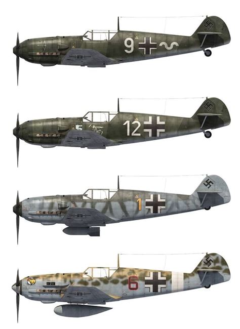 Messerschmitt Bf 109s Bfd Wwii Airplane Luftwaffe Planes Wwii