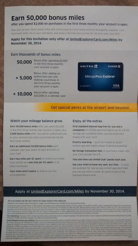 You can have the flexibility to access cash using cashconnect without cash advance fees. United 50K mile credit card offer (possibly targeted) - Points with a Crew