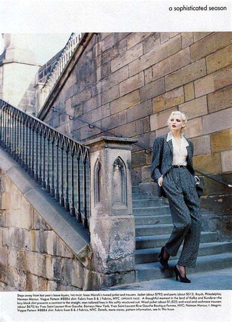 Us Vogue September 1994 A Sophisticated Season Model Nadja Auermann