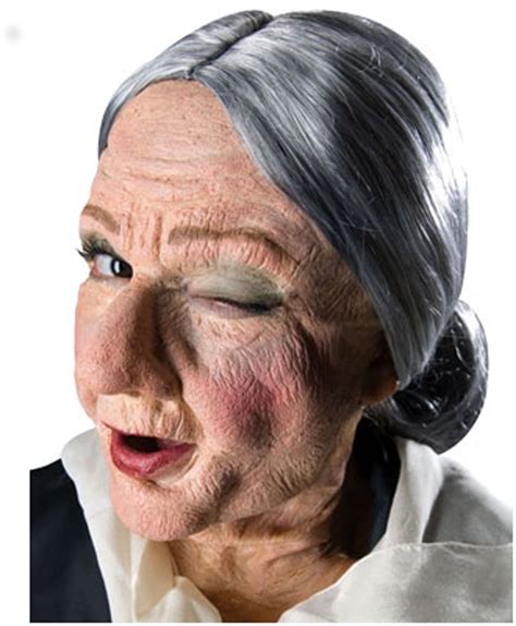 Reel Fx Granny Old Lady Theatrical Makeup Costume Mask Walmart Com