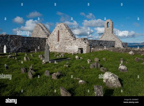 Ruinen Der Ballinskelligs Priory Ring Of Kerry Ballinskelligs County