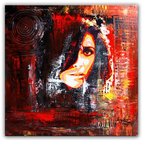 Die acrylmalerei ist eine moderne kunsttechnik, die mitte des 20. Thelma 2 Portrait Malerei Gesicht Bilder - Burgstaller