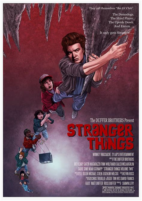 Stranger Things X The Goonies Poster Mashup By Mike Mcgee
