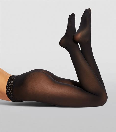 wolford black seamless fatal 50 tights harrods uk