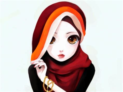 21 Gambar Kartun Muslimah Cute Wallpaper