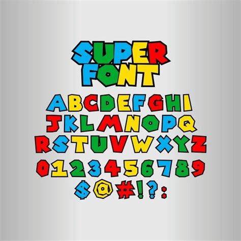 50 Off Super Mario Alphabet Super Mario Font Svg Super Etsy Super