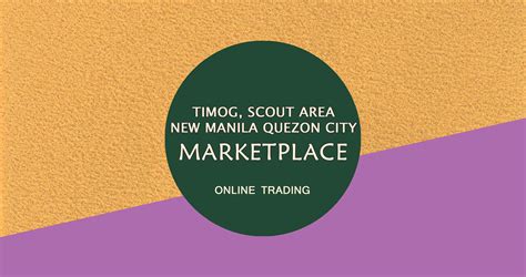 Timog Scout Area And New Manila Quezon City Marketplace Accepting Pre