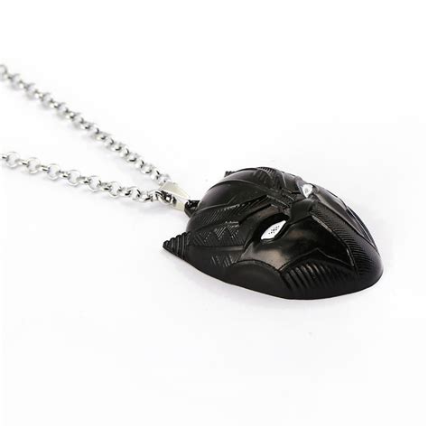 Black Panther Necklace Pendant Wakanda Marvel Chain Metal Jewelry Movie