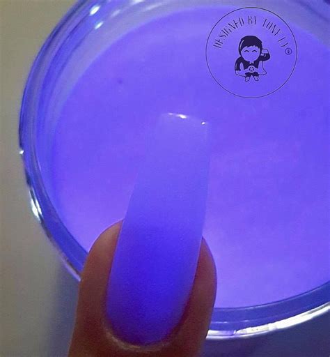 Acrylic Powder By Tony Ly Glow Purple Glow In The Dark Missu