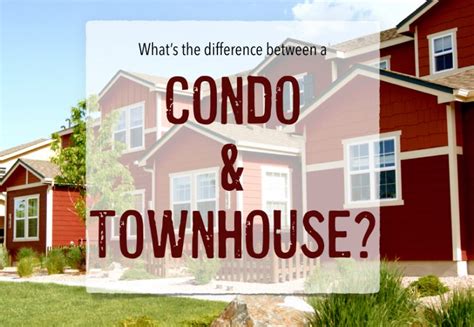 Condo Vs Townhouse Whats The Difference Colorado Springs Real