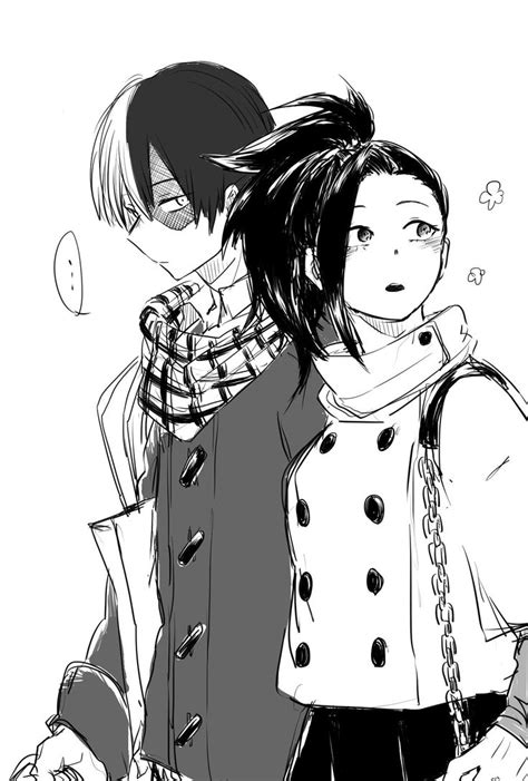 Todoroki Shouto And Yaoyorozu Momo Manga Couples Cute Anime Couples Manga Anime Anime Art