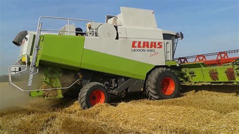 Claas Lexion 480 Evo Harvesting Barley Youtube