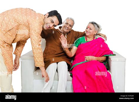 3 Indian Parents And Son Parenting Stock Photo Alamy