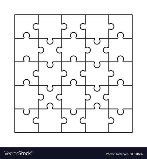 Print the crossword and optionally the answer key on page two. Puzzle blank template Royalty Free Vector Image