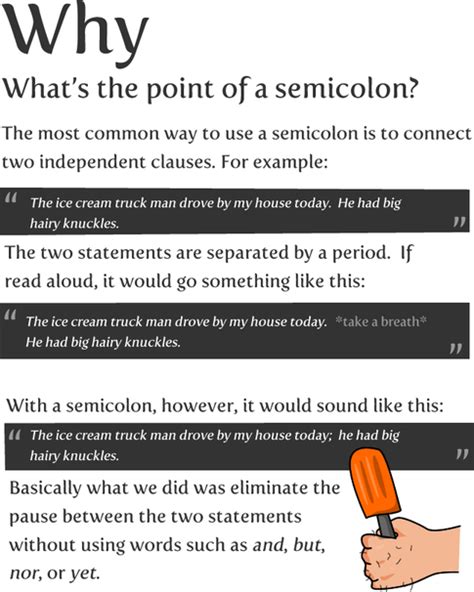 When Should A Semicolon Be Used In A Sentence Semicolon Teaching