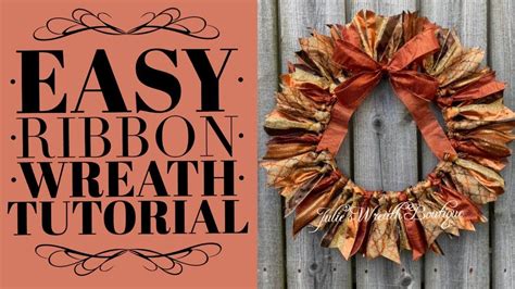 Ribbon Wreath Tutorial How To Make A Bow Wreath For Beginners