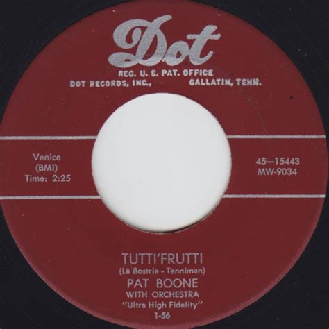 Pat Boone Tuttifrutti Ill Be Home 1956 Vinyl Discogs