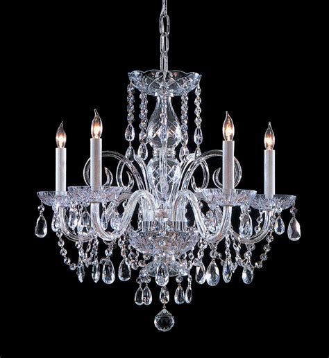 Traditional Crystal 5 Light 21 Traditional Chandelier In Polished