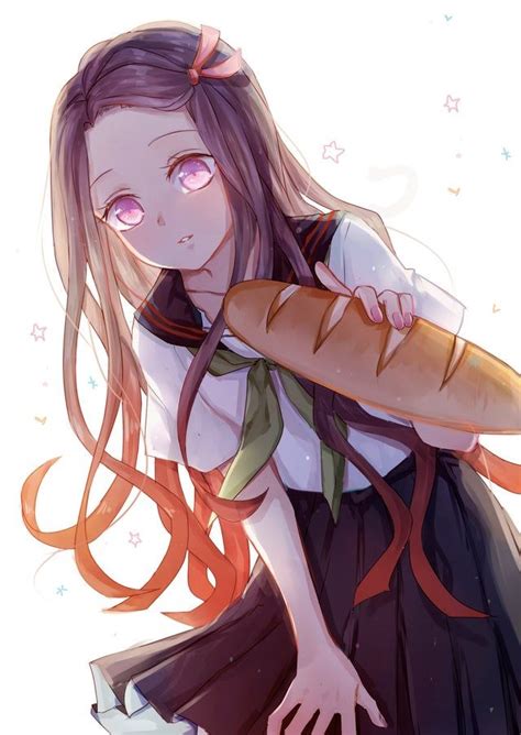 Nezuko Gives You Bread 🎀🥖 Nezuko Violet Evergarden Wallpaper Dragon