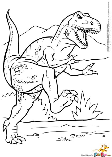 T Rex Coloring Page Printable