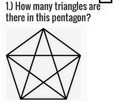 How many triangles are there brain teaser brain can you tell me how many triangles are there in this Math to think about... - Mrs Hinds Classroom Website