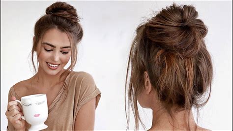 Perfect Messy Bun Tutorial 60 Second Hair Jackie Wyers Youtube