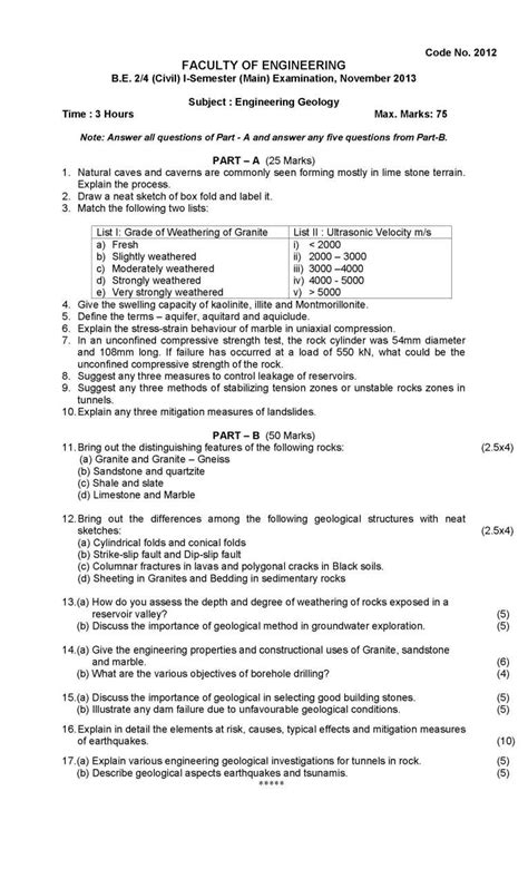 Ou Previous Question Papers For Engineering Eduvark