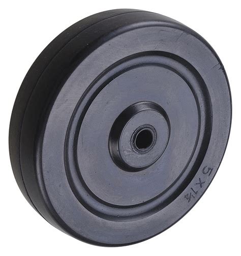 Grainger Approved Solid Rubber Wheel 5 In Wheel Dia 300 Lb Load