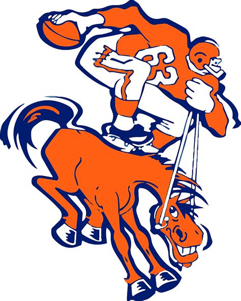Denver Broncos Logo Evolution Clipart Full Size Clipart 5353531