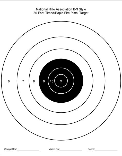 Printable Shooting Targets 8 5 X 11png 17002200 Pixels Shooting
