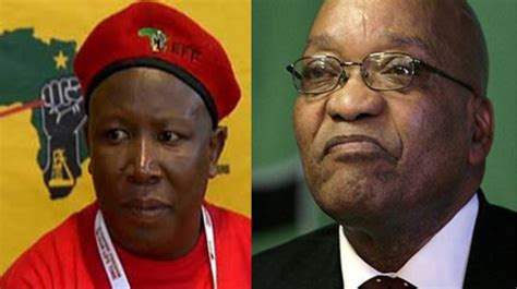Zuma's presidency — from 2009 to 2018. Malema on Zuma: Jail time for an old person like that is ...
